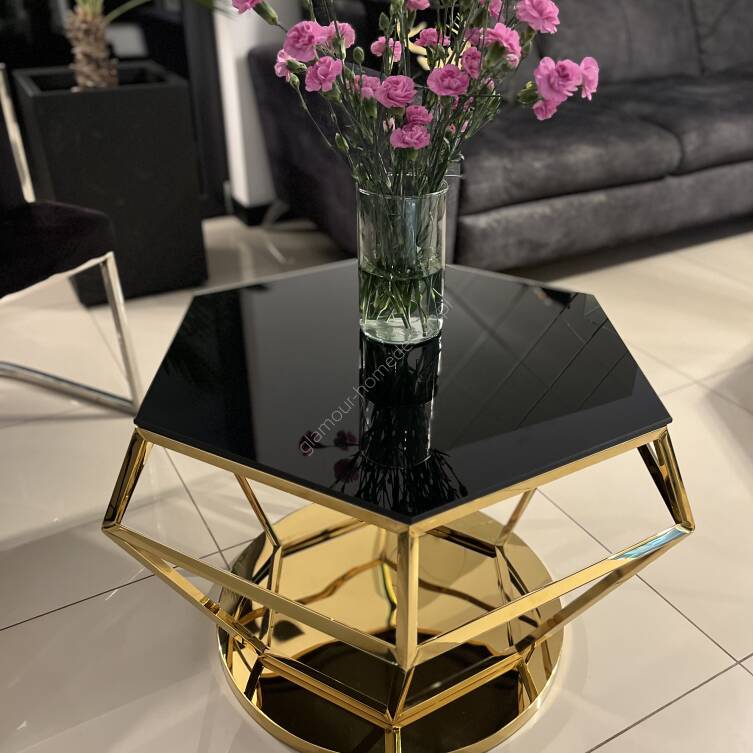 Ekskluzywny stolik złoty Hermes 