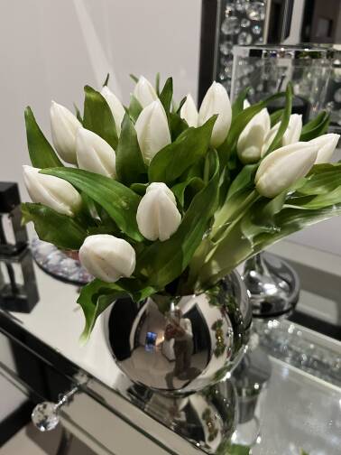 Tulipany białe 7 szt