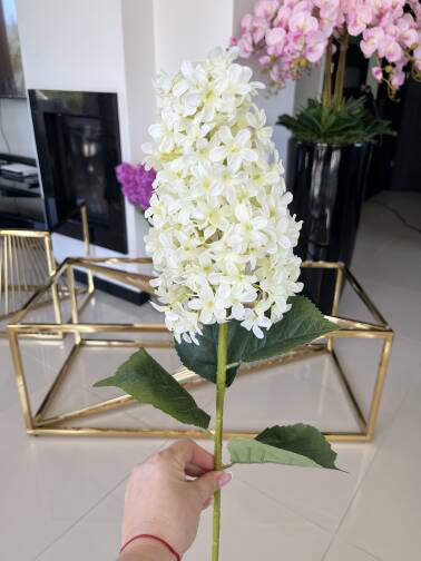 Bez gałązka 80 cm biała 