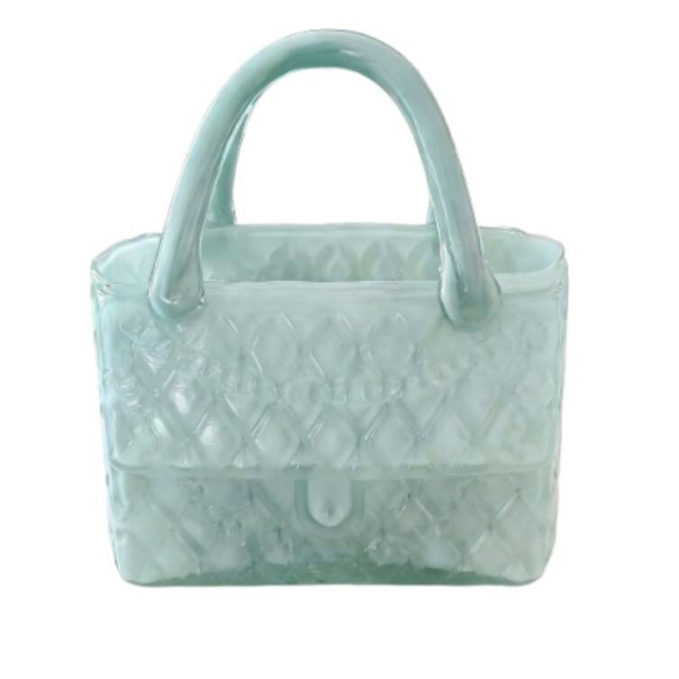 Wazon szklany torebka 23 cm 