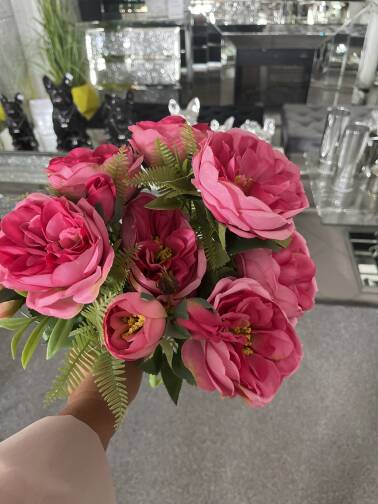 Bukiet różowych róż 