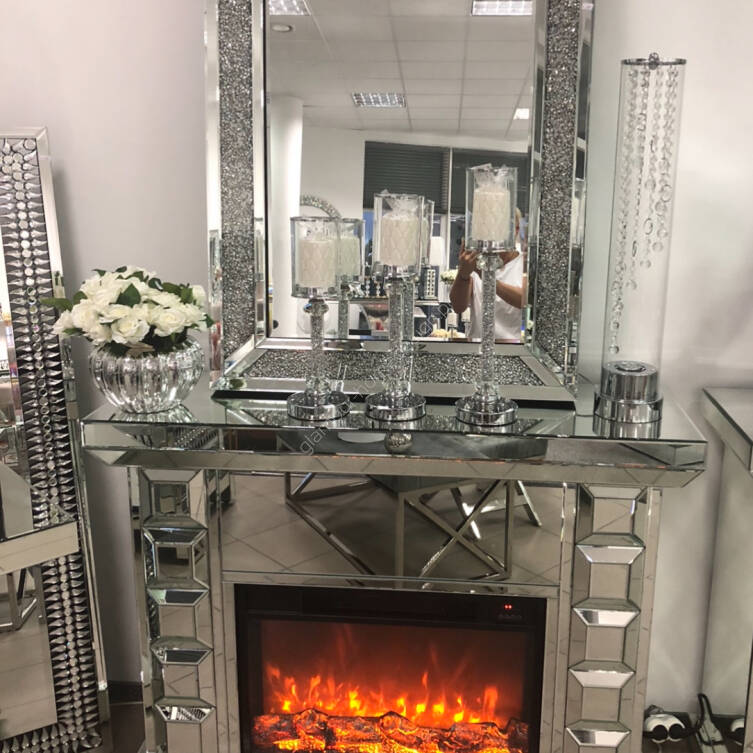 Kominek lustrzany elektryczny 