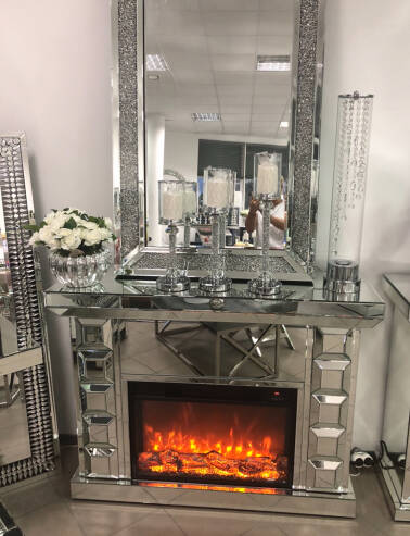 Kominek lustrzany elektryczny 