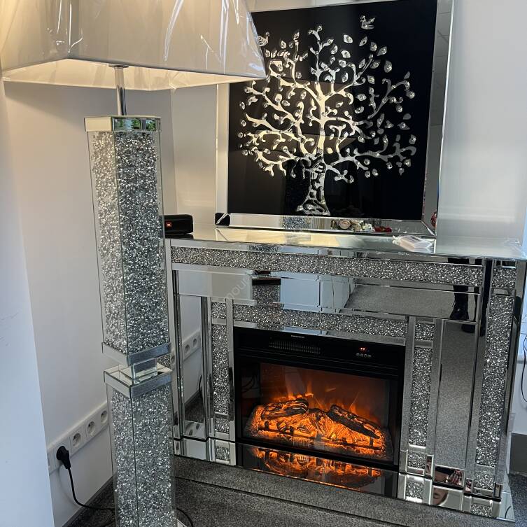 Kominek lustrzany elektryczny Montana