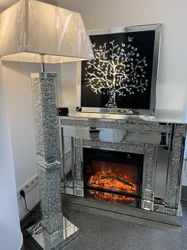 Kominek lustrzany elektryczny Montana