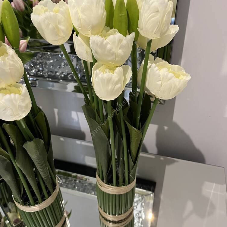 Tulipany białe 46 cm