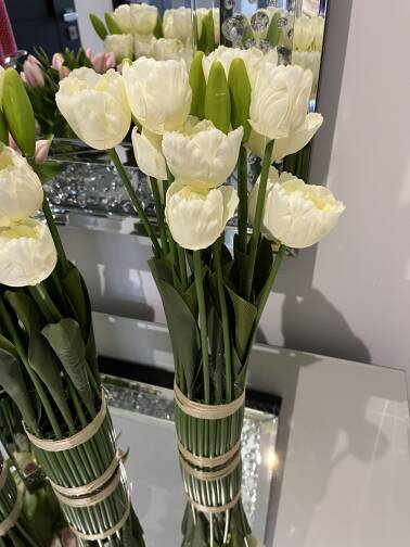 Tulipany białe 46 cm