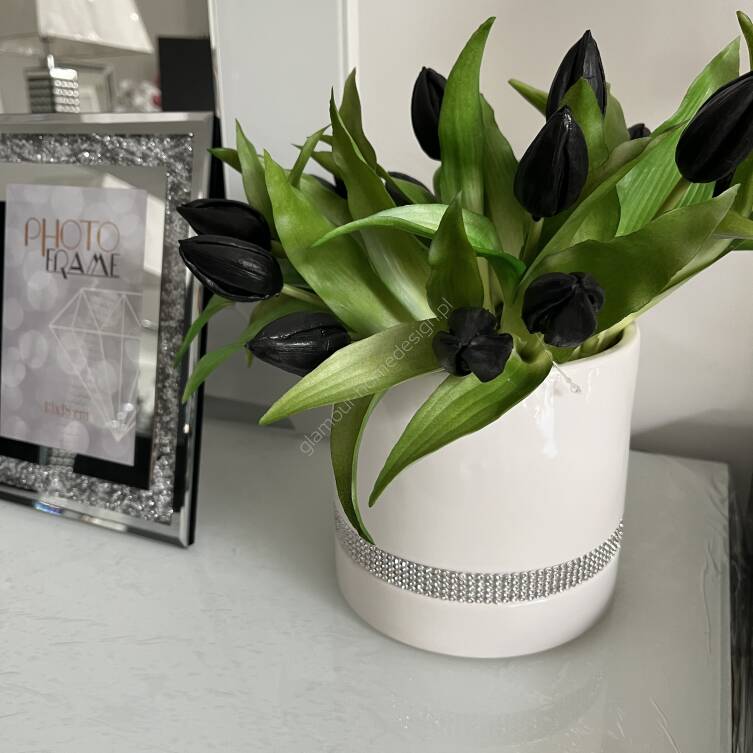 Doniczka osłonka biała 