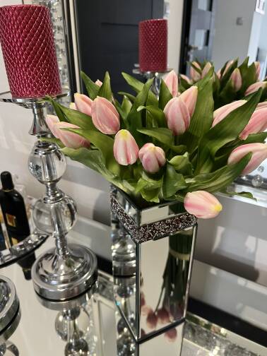 Tulipany różowe 7 szt