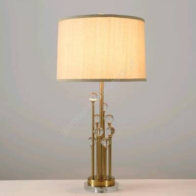 Lampa stołowa złota 72 cm