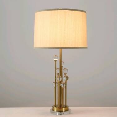 Lampa stołowa złota 72 cm