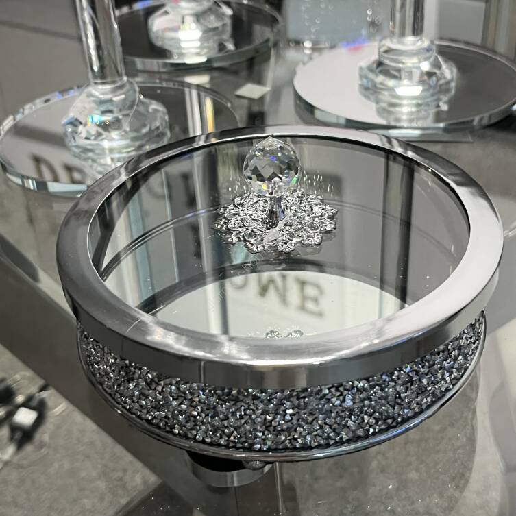 Pojemnik dekoracyjny srebrny 