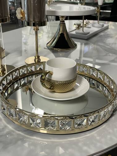 Patera taca złota kryształki 