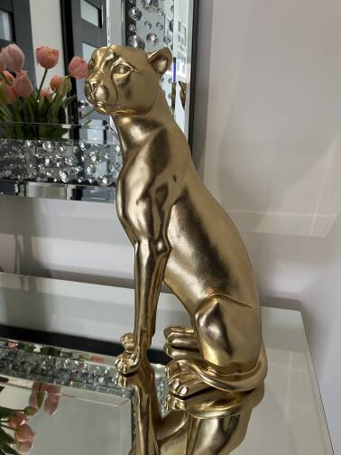 Figurka złota pantera 40 cm