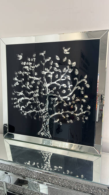 Obraz lustrzany drzewo 