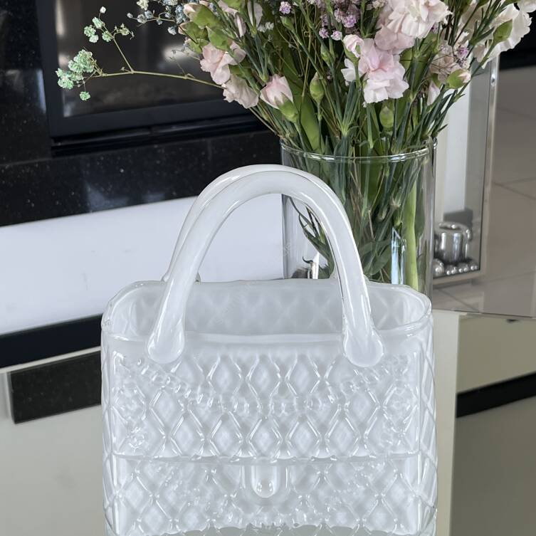 Wazon szklany torebka 23 cm 